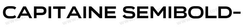 Capitaine SemiBold字体转换